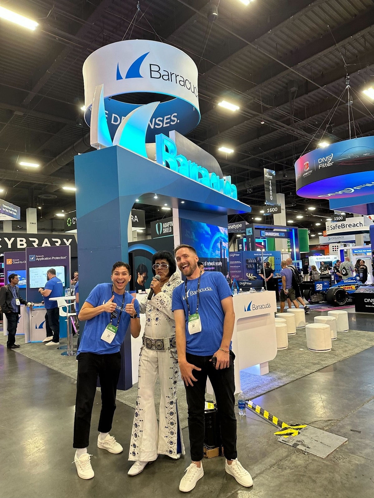 Elvis am Barracuda-Stand auf der Black Hat USA 2023