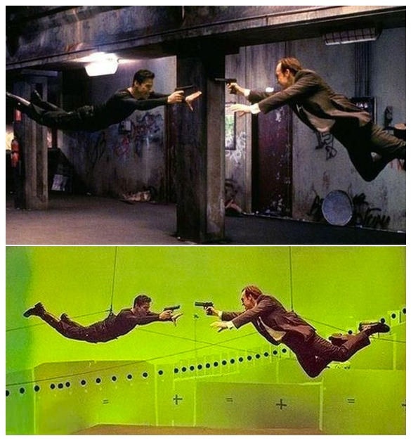 Computergenerierte Bilder (CGI) in „Matrix“ (1999)