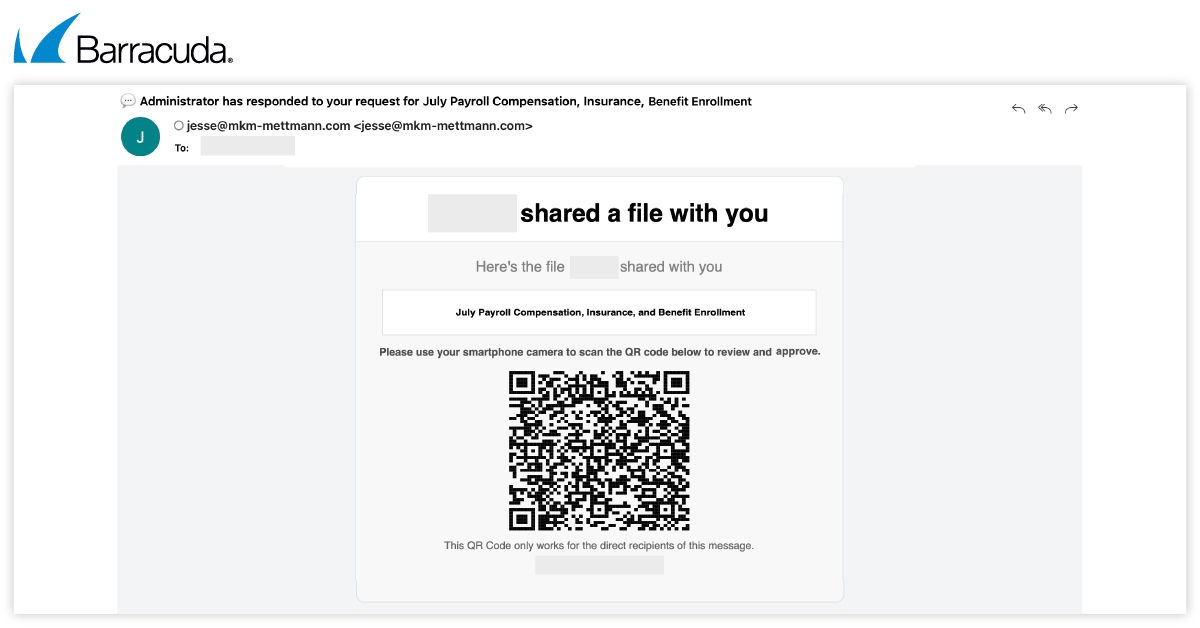 Beispiel für einen ASCII-basierten QR-Code
