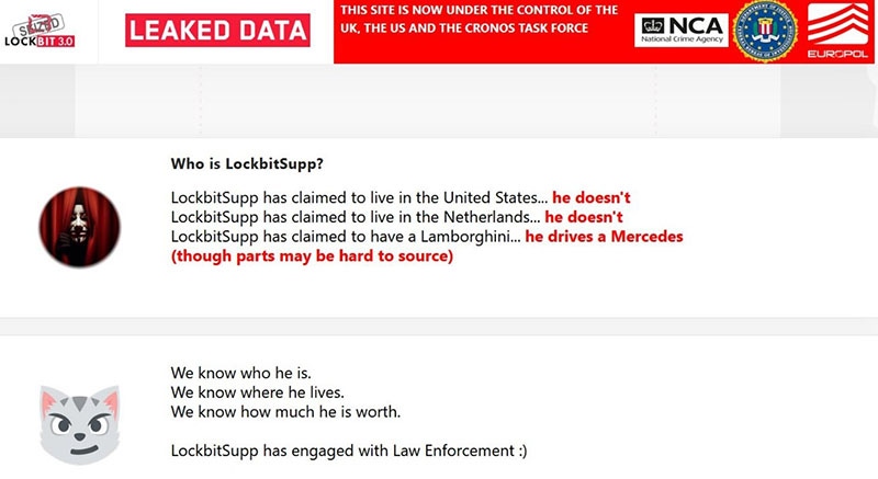 Das FBI behauptet, die Identität von LockBitSupp zu kennen