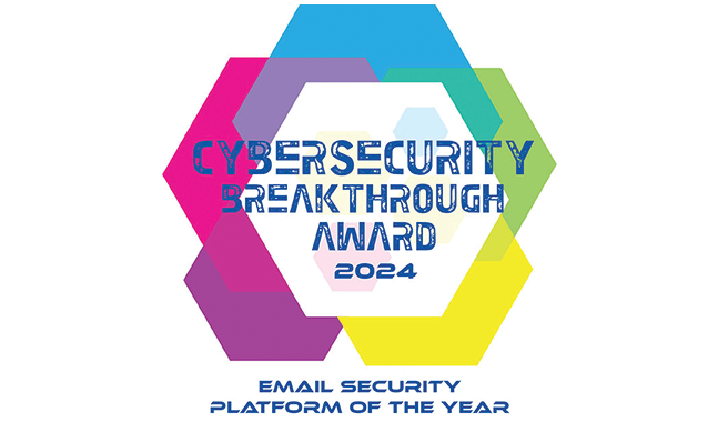E-Mail-Sicherheitsplattform des Jahres – 2024 CyberSecurity Breakthrough Awards