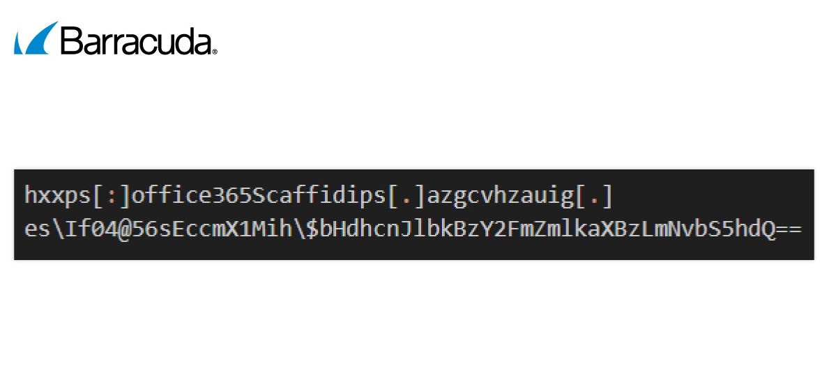 Beispiel für einen Trick in einem bösartigen Link