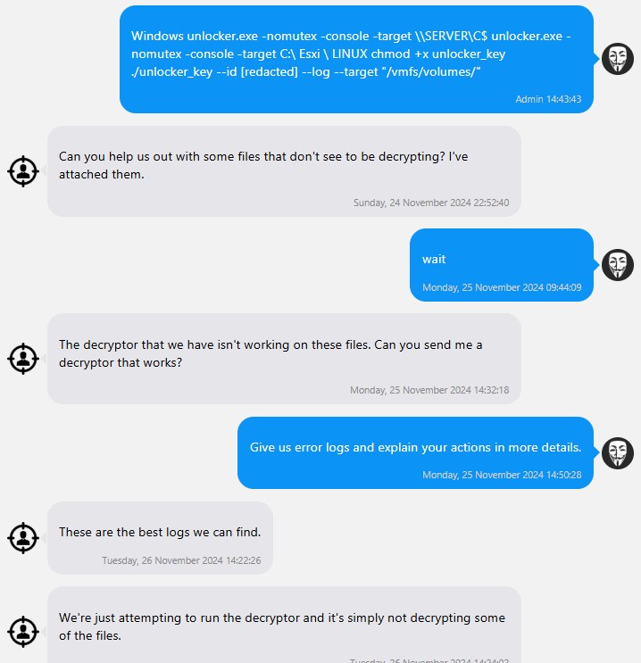 Fehlerbehebung bei der Fog-Entschlüsselung, Quelle Ransomware.Live